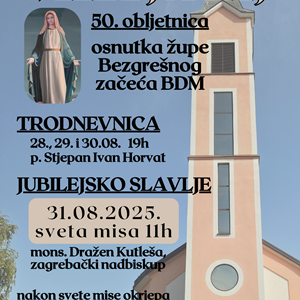 Proslava 50. obljetnice Župe Bezgrešno začeće BDM u Soblincu